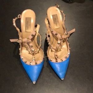 Valentino Rockstud blue heals